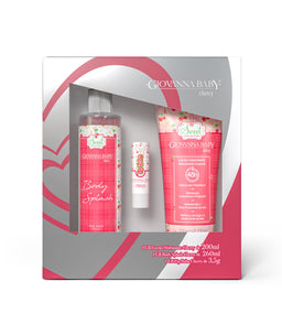 Kit Giovanna Baby Body + Loçao+ Balm Cherry